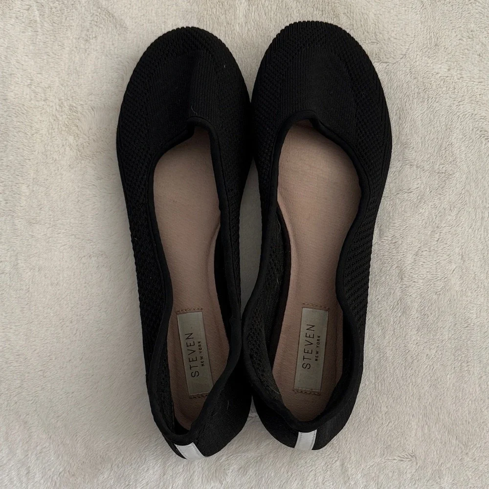 Steven Women's Black Slip-On Flats / 8.5 - Picture 1 of 6